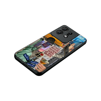 NY Forever stylish phone case for motorola edge 50 pro | glossy glass and slim fit