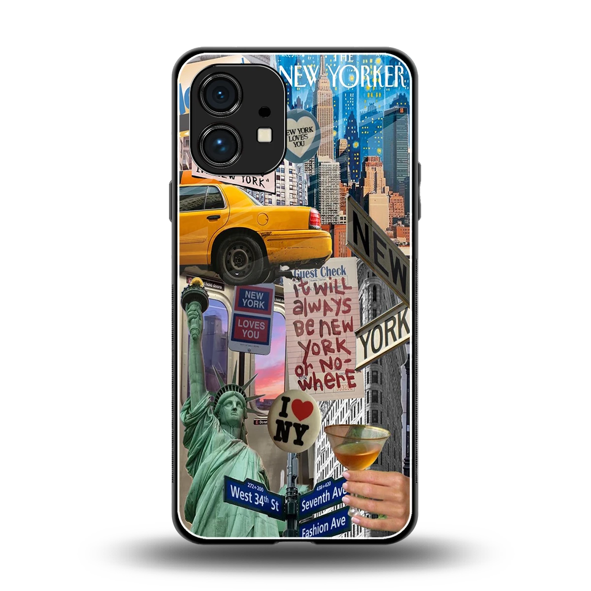 NY Forever back phone cover | glass case for nothing phone 1