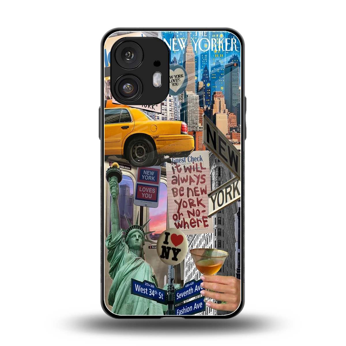 NY Forever back phone cover | glass case for nothing phone 2