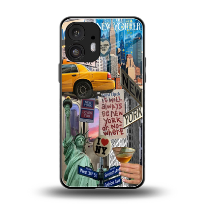 NY Forever back phone cover | glass case for nothing phone 2