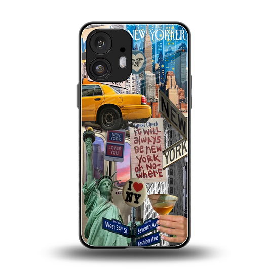 NY Forever back phone cover | glass case for nothing phone 2