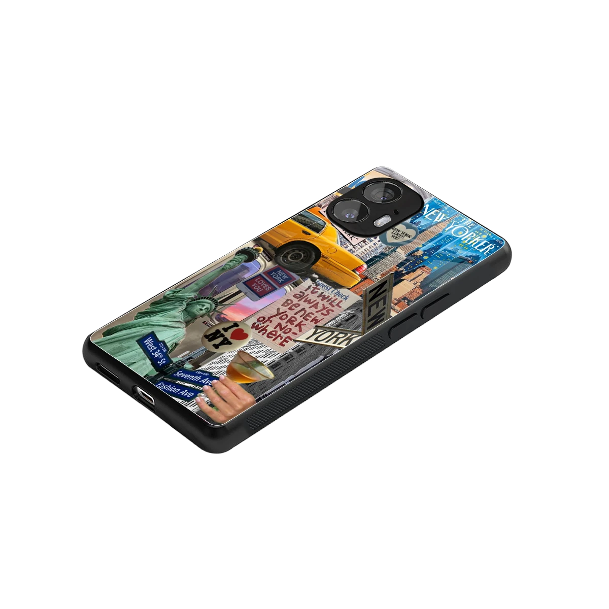 NY Forever stylish phone case for nothing phone 2 | glossy glass and slim fit