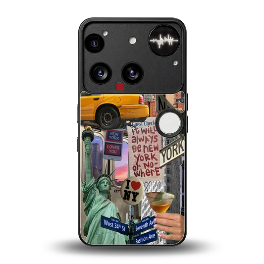 NY Forever back phone cover | glass case for nothing phone 3