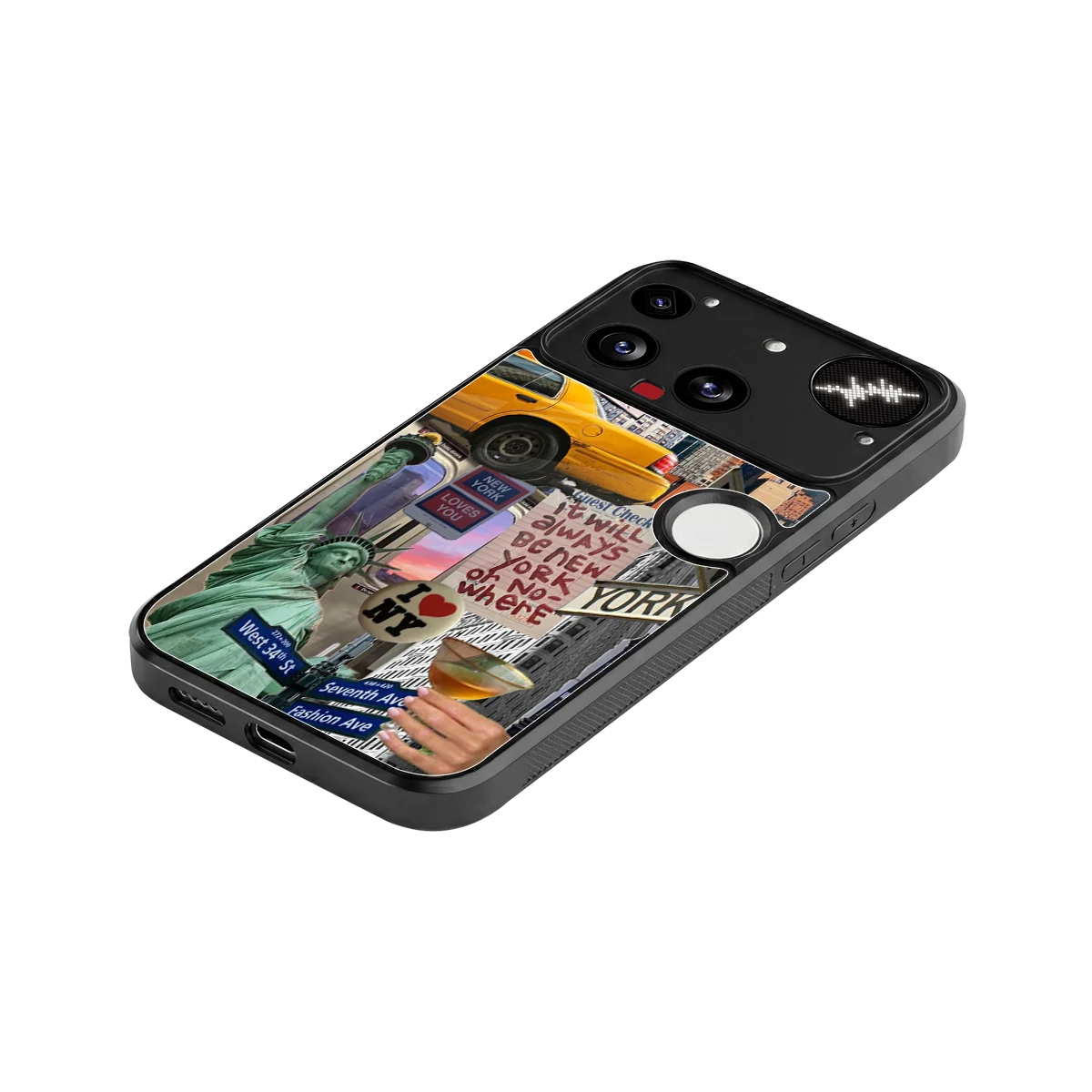 NY Forever stylish phone case for nothing phone 3 | glossy glass and slim fit