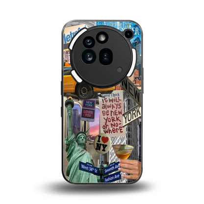 NY Forever back phone cover | glass case for nothing phone 3a pro