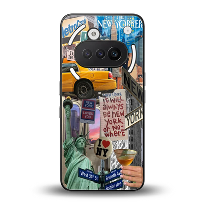 NY Forever back phone cover | glass case for nothing phone 3a