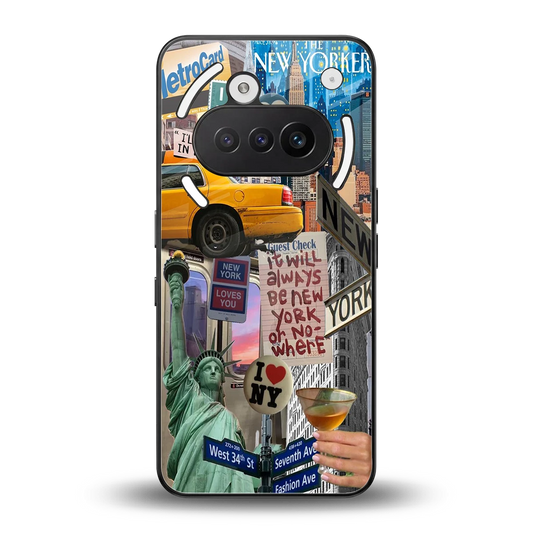 NY Forever back phone cover | glass case for nothing phone 3a