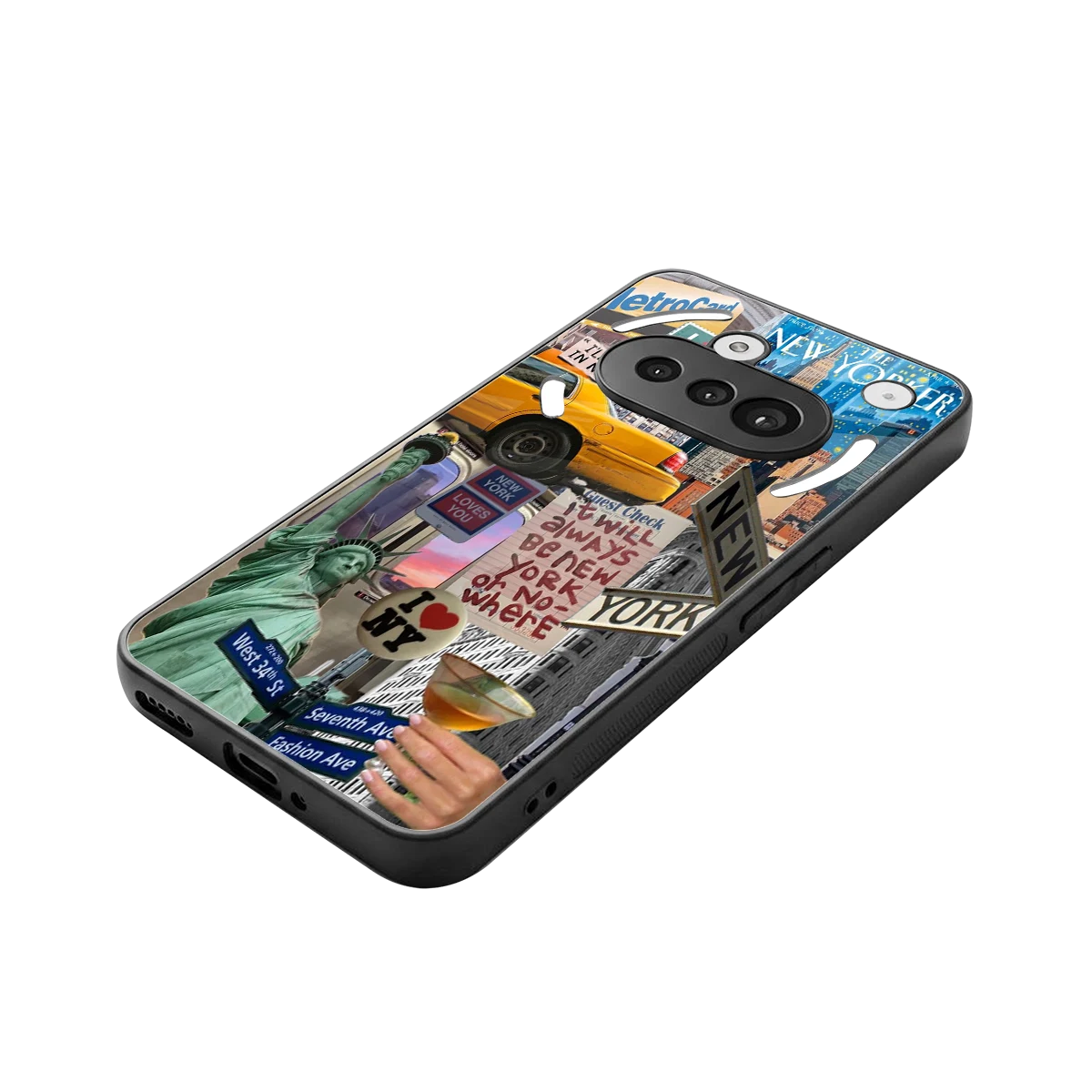 NY Forever stylish phone case for nothing phone 3a | glossy glass and slim fit