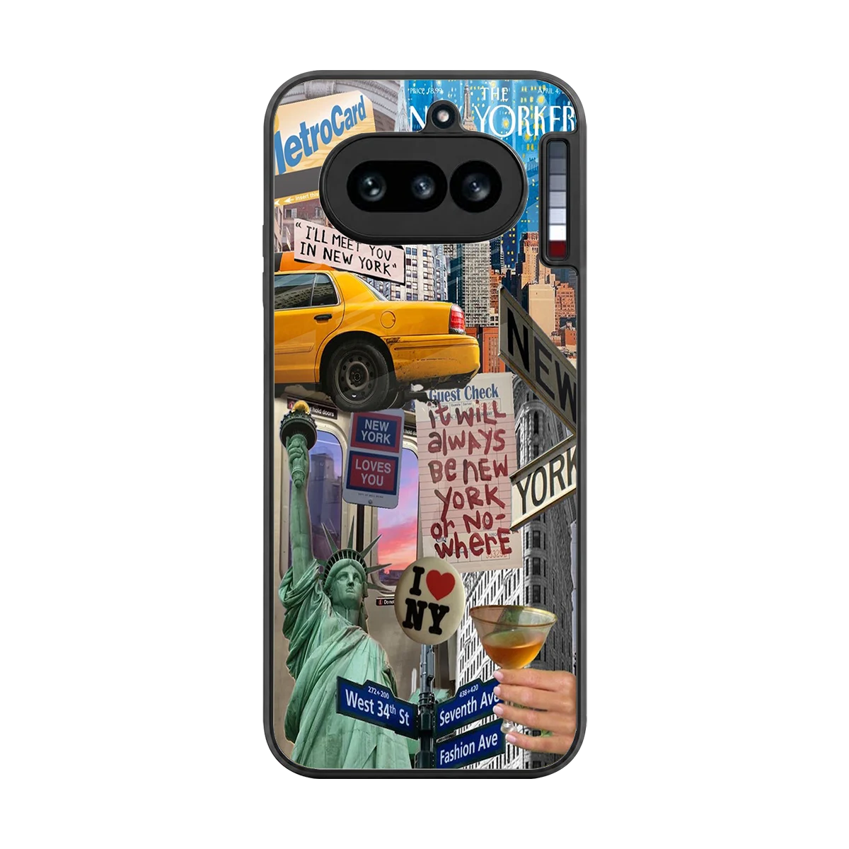 NY Forever back phone cover | glass case for nothing phone 4a