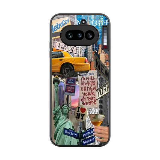 NY Forever back phone cover | glass case for nothing phone 4a