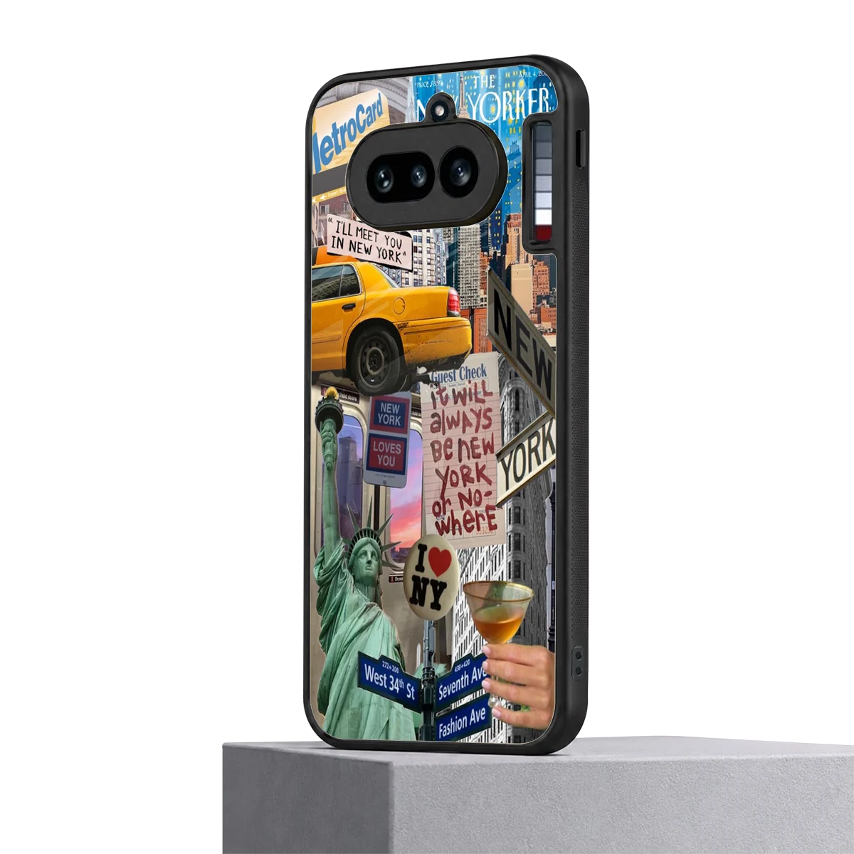 NY Forever nothing phone 4a mobile cover | shockproof glass phone case