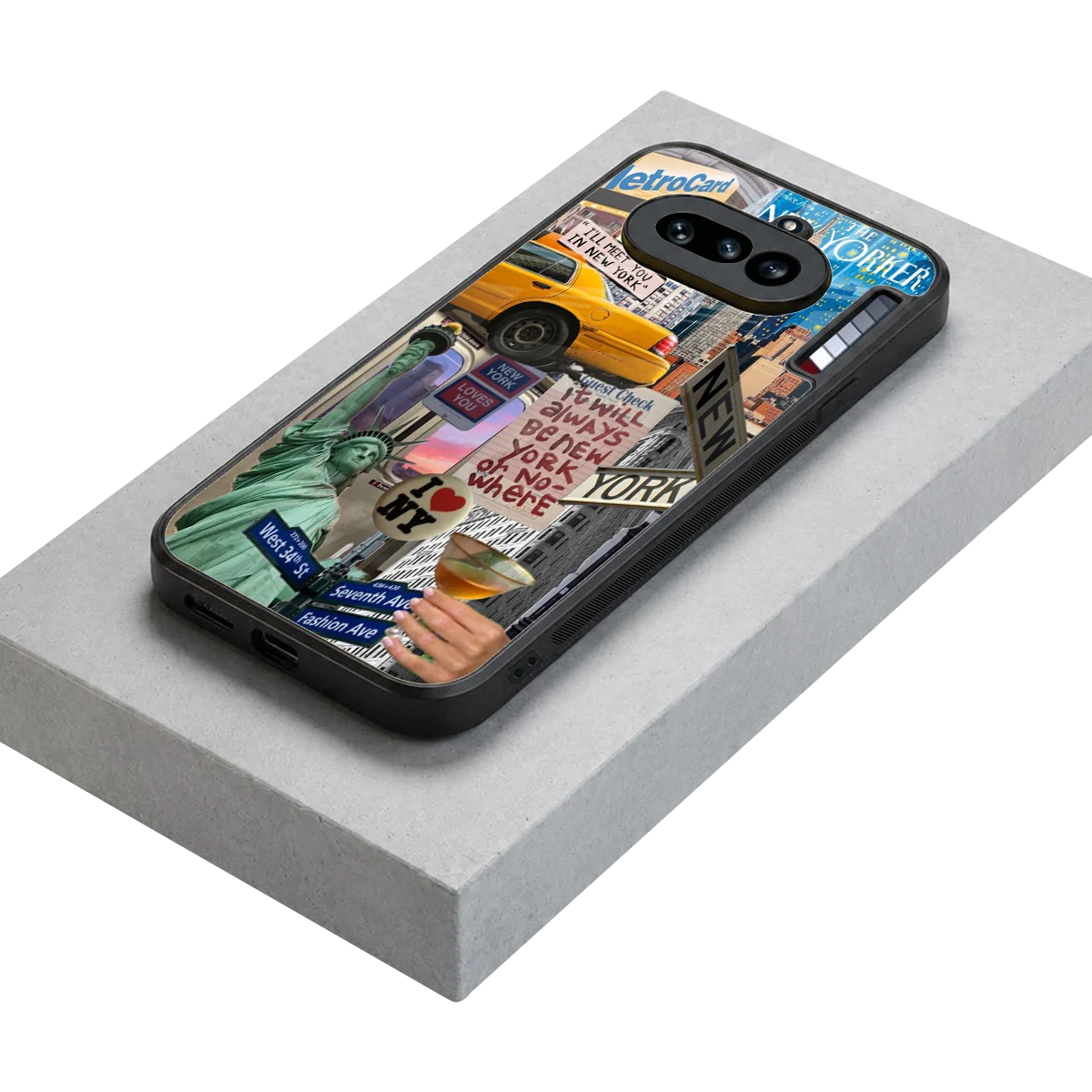 NY Forever stylish phone case for nothing phone 4a | glossy glass and slim fit