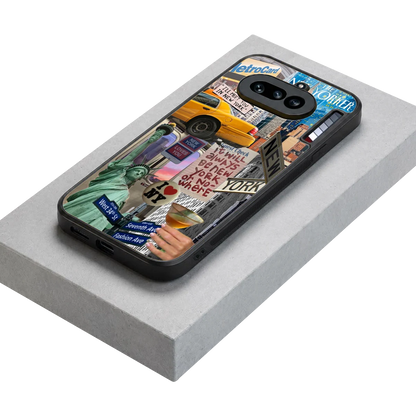 NY Forever stylish phone case for nothing phone 4a | glossy glass and slim fit