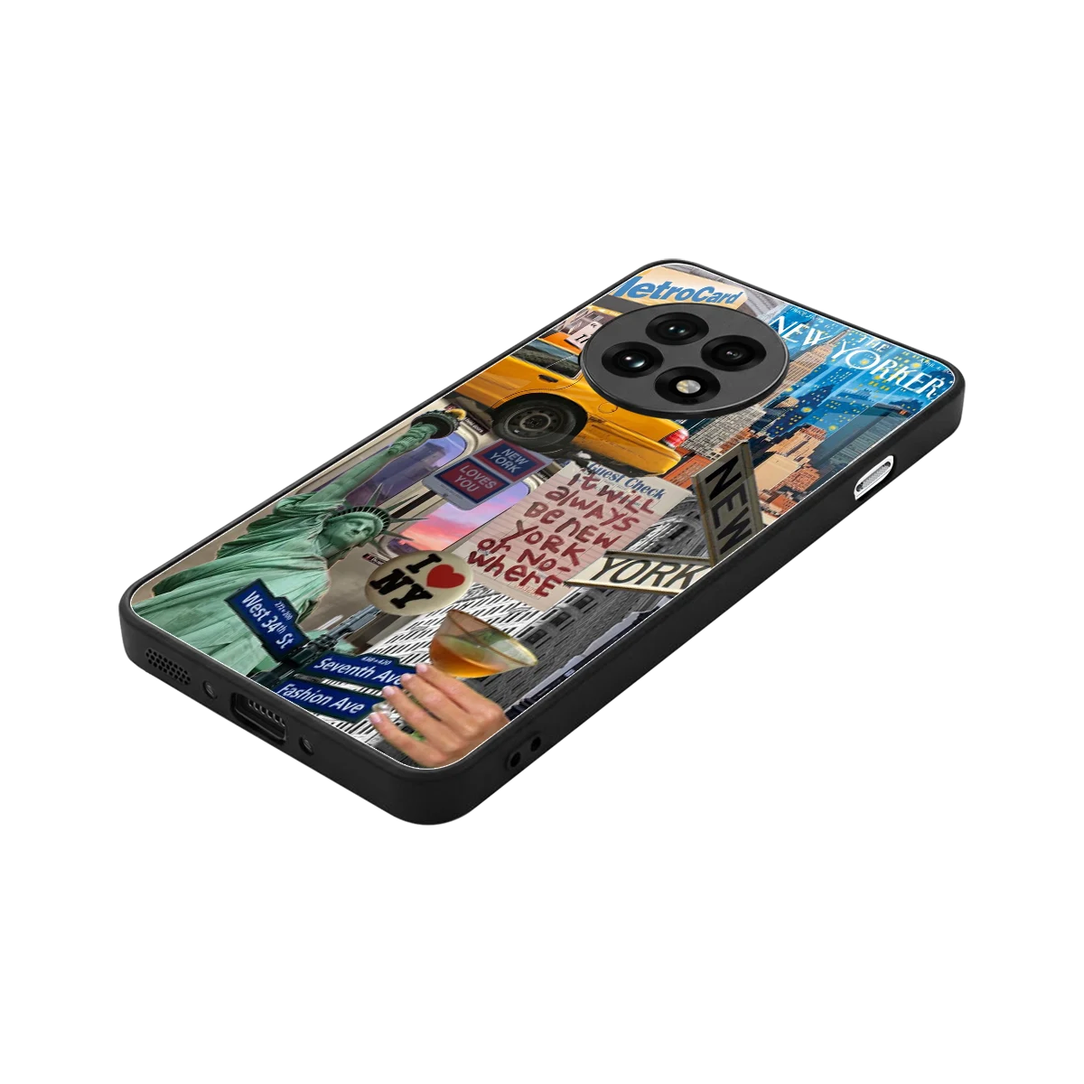 NY Forever stylish phone case for oneplus 13r | glossy glass and slim fit