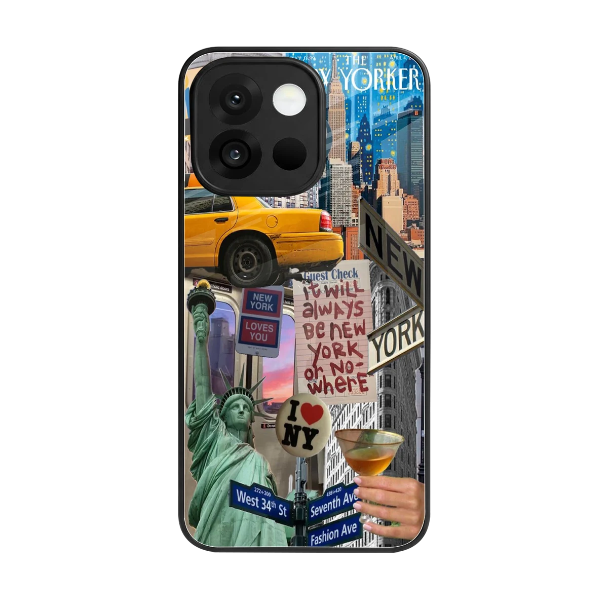 NY Forever back phone cover | glass case for oneplus 13s