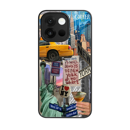 NY Forever back phone cover | glass case for oneplus 13s