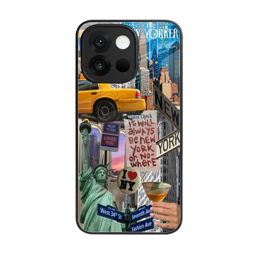 NY Forever back phone cover | glass case for oneplus 13s