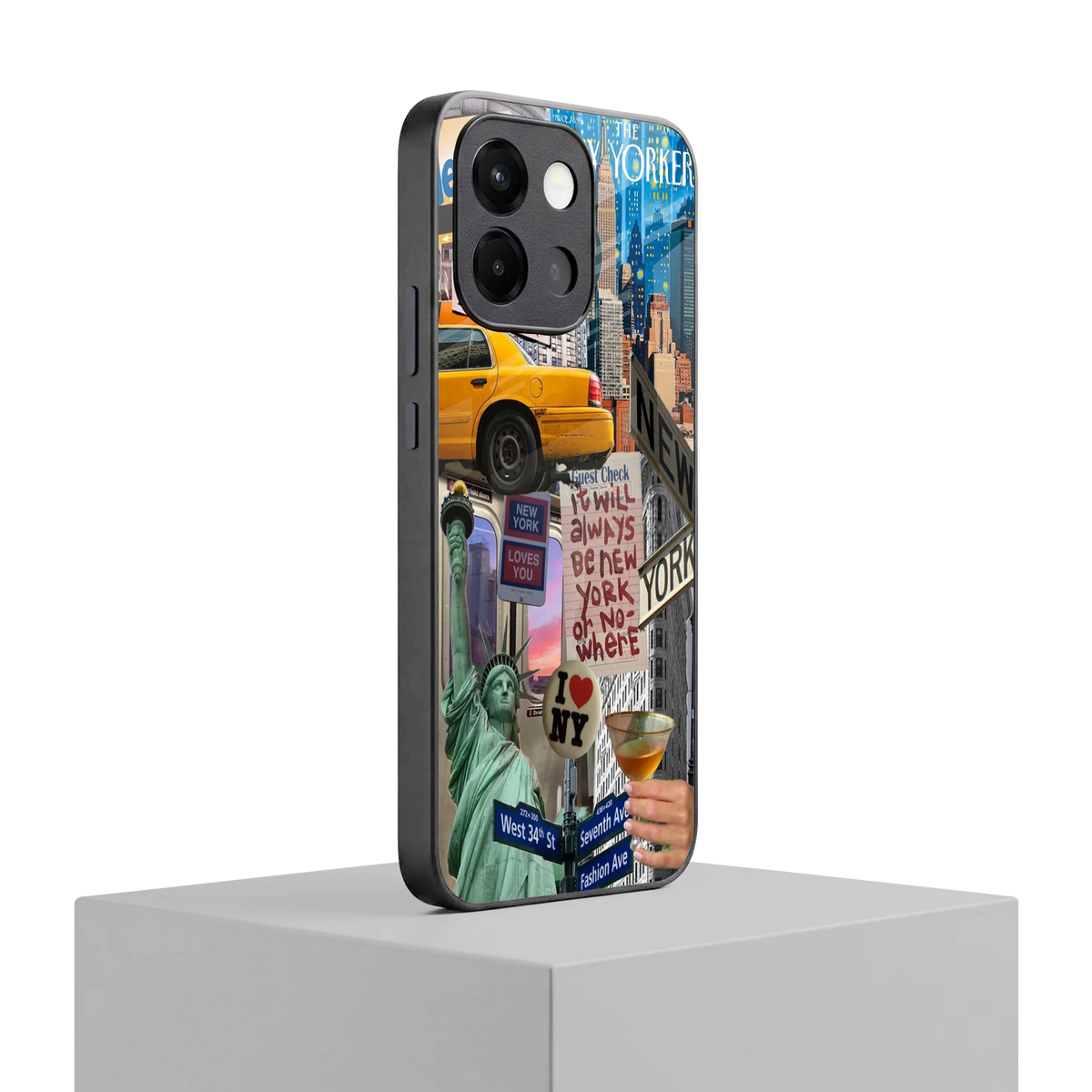 NY Forever oneplus 13s mobile cover | shockproof glass phone case