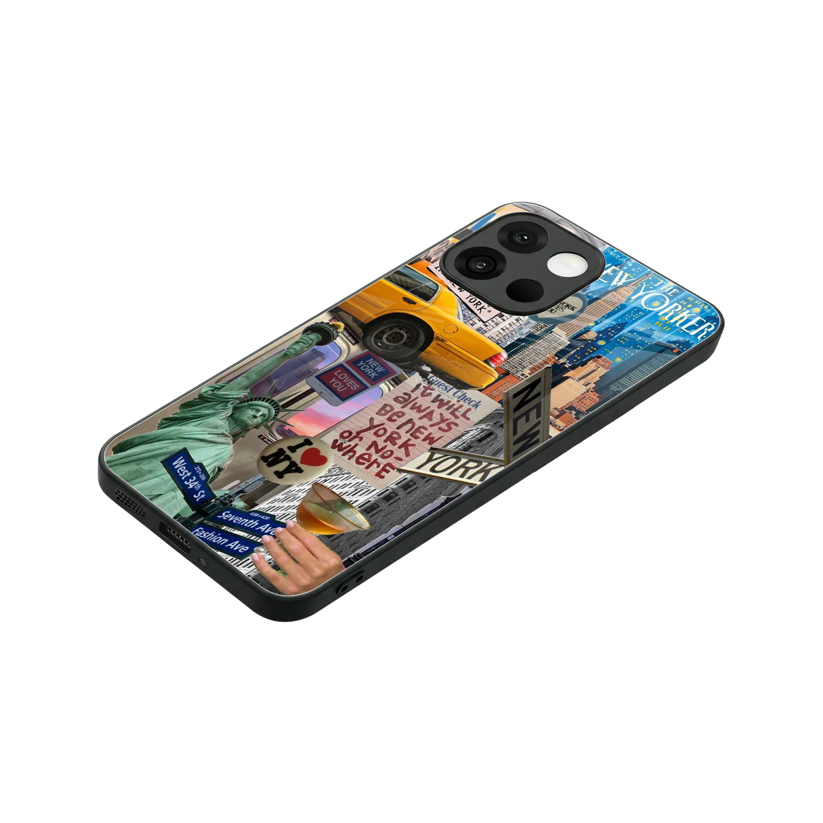 NY Forever stylish phone case for oneplus 13s | glossy glass and slim fit
