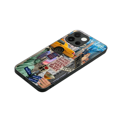 NY Forever stylish phone case for oneplus 13s | glossy glass and slim fit
