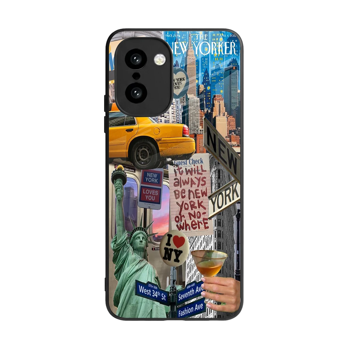 NY Forever back phone cover | glass case for oneplus 15r