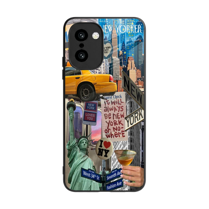 NY Forever back phone cover | glass case for oneplus 15r