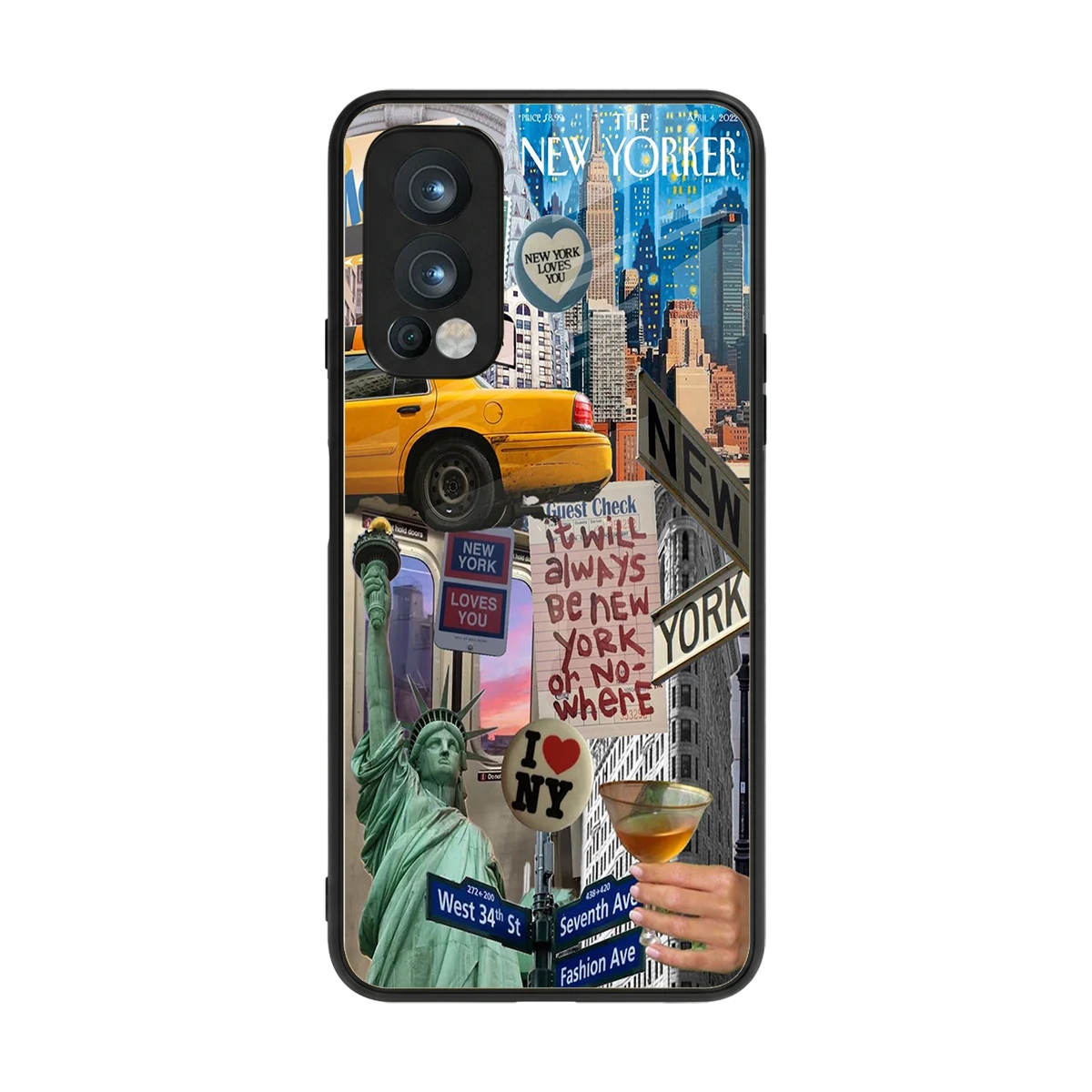NY Forever back phone cover | glass case for oneplus nord 2