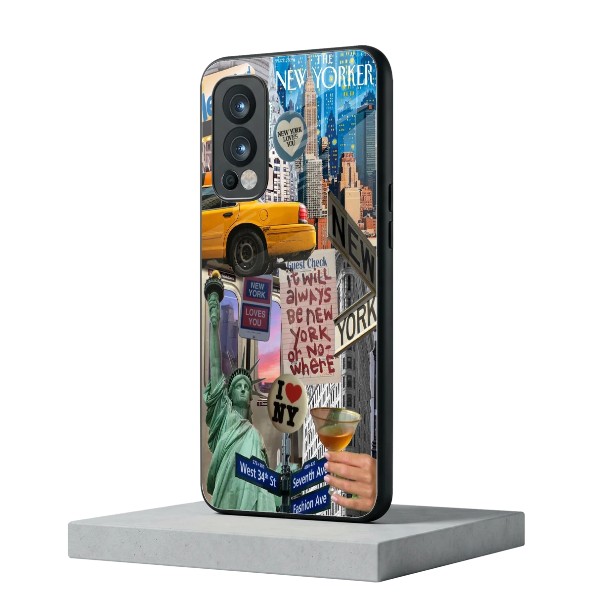 NY Forever oneplus nord 2 mobile cover | shockproof glass phone case