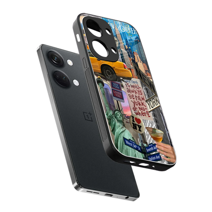 NY Forever sleek oneplus nord 3 cover with tempered glass back and TPU edges