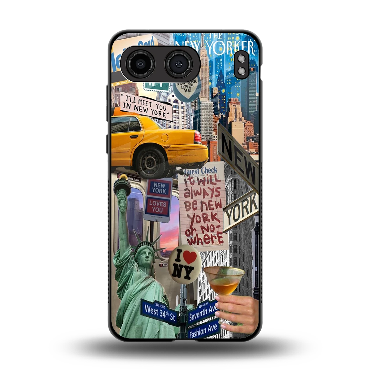 NY Forever back phone cover | glass case for oneplus nord 4