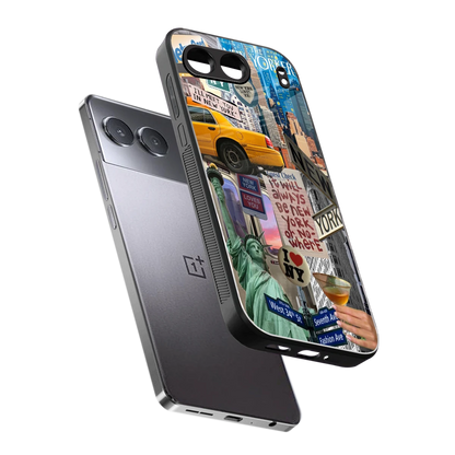 NY Forever sleek oneplus nord 4 cover with tempered glass back and TPU edges