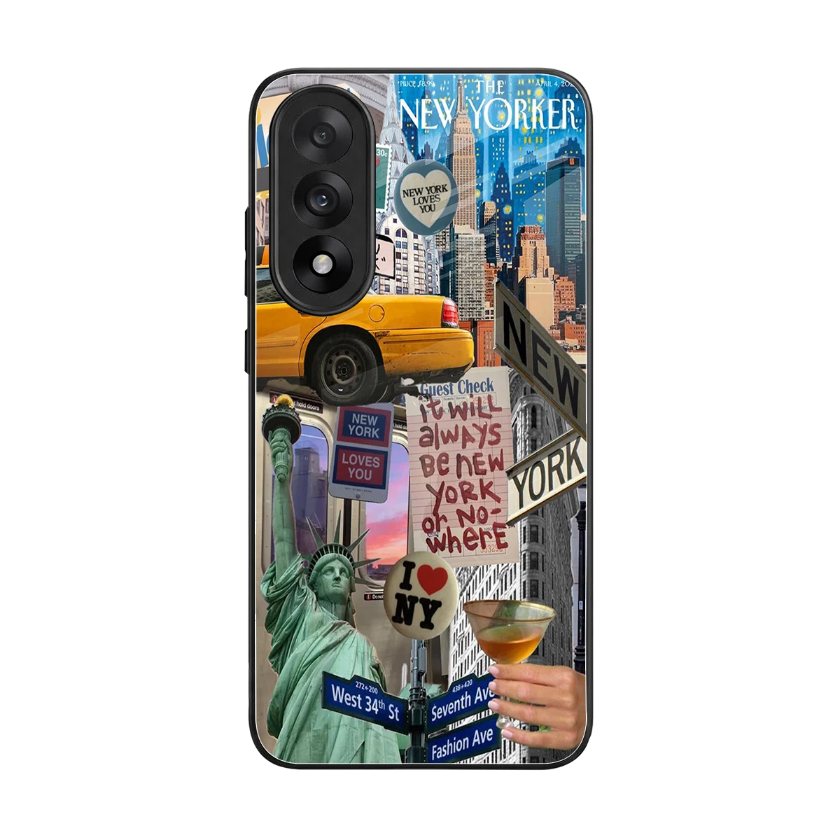 NY Forever back phone cover | glass case for oneplus nord 5