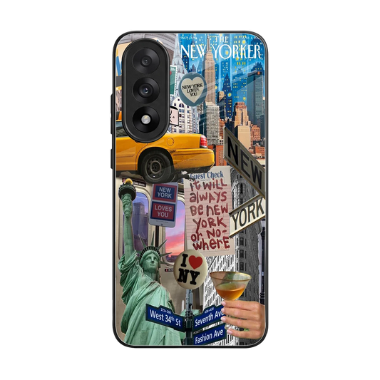 NY Forever back phone cover | glass case for oneplus nord 5