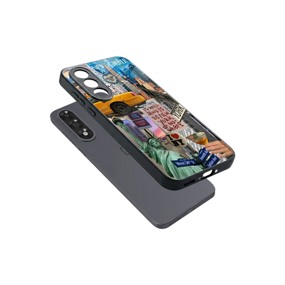 NY Forever sleek oneplus nord 5 cover with tempered glass back and TPU edges