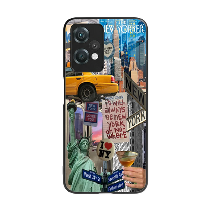 NY Forever back phone cover | glass case for oneplus nord ce 2 lite