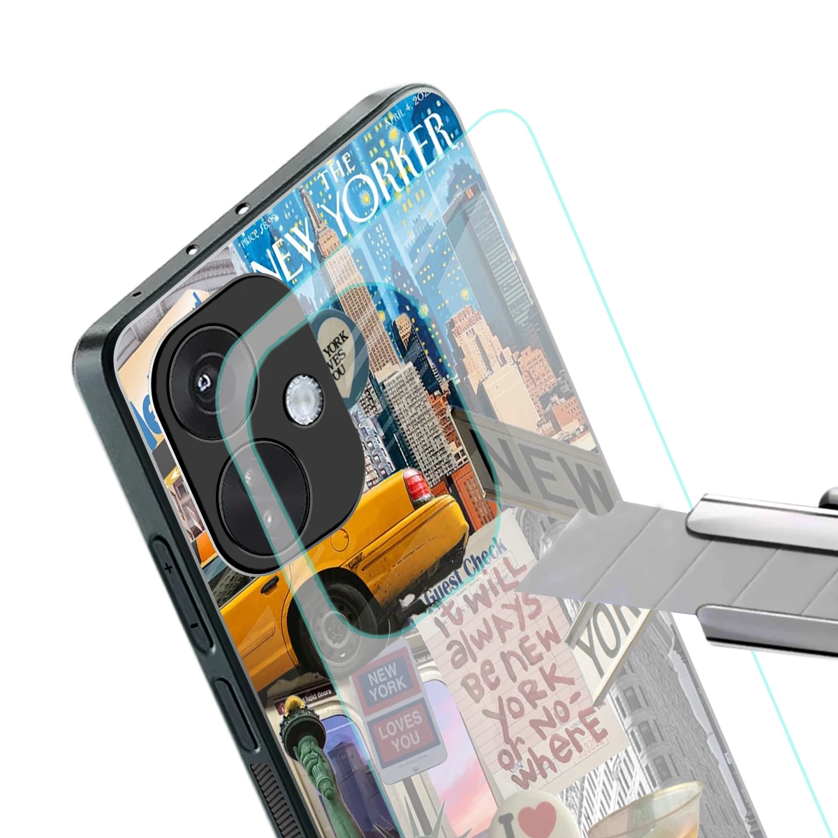 NY Forever stylish phone case for oneplus nord ce 3 | glossy glass and slim fit