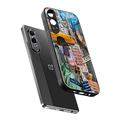 NY Forever sleek oneplus nord ce 4 lite cover with tempered glass back and TPU edges