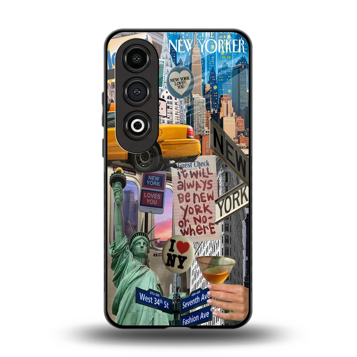 NY Forever back phone cover | glass case for oneplus nord ce 4