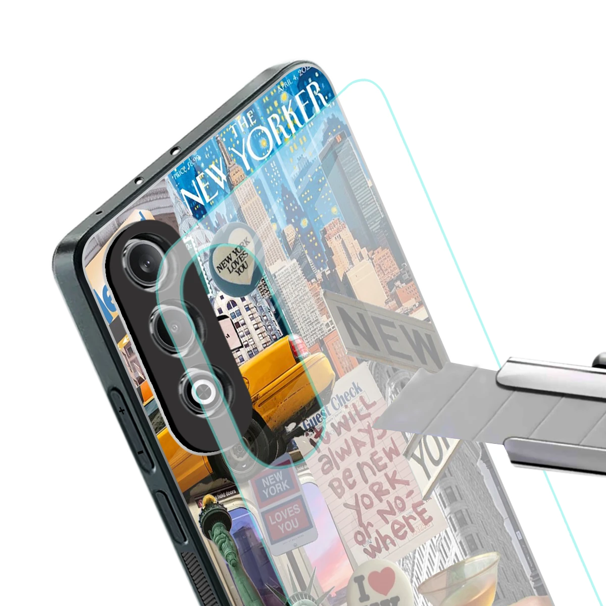 NY Forever stylish phone case for oneplus nord ce 4 | glossy glass and slim fit