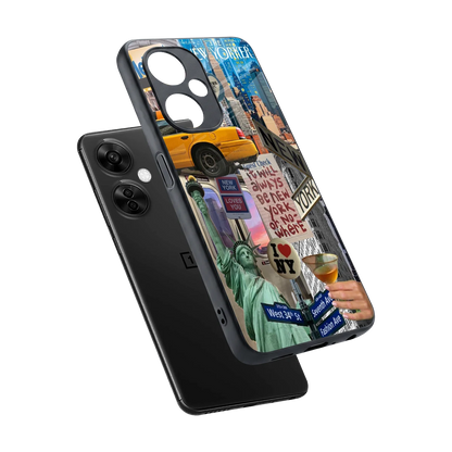 NY Forever sleek oneplus nord ce 3 lite cover with tempered glass back and TPU edges