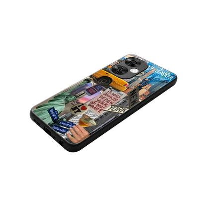 NY Forever stylish phone case for oneplus nord ce 3 lite | glossy glass and slim fit