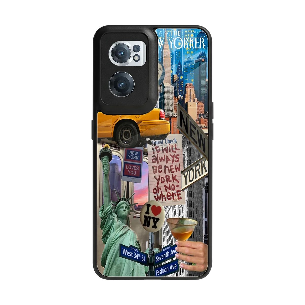 NY Forever back phone cover | glass case for oneplus nord ce 2