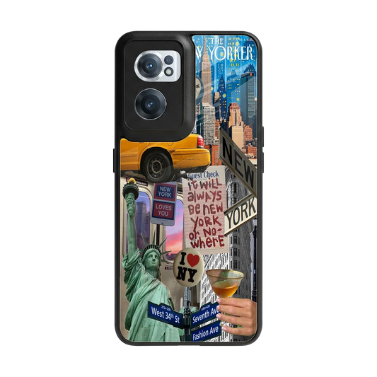 NY Forever back phone cover | glass case for oneplus nord ce 2
