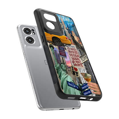 NY Forever sleek oneplus nord ce 2 cover with tempered glass back and TPU edges