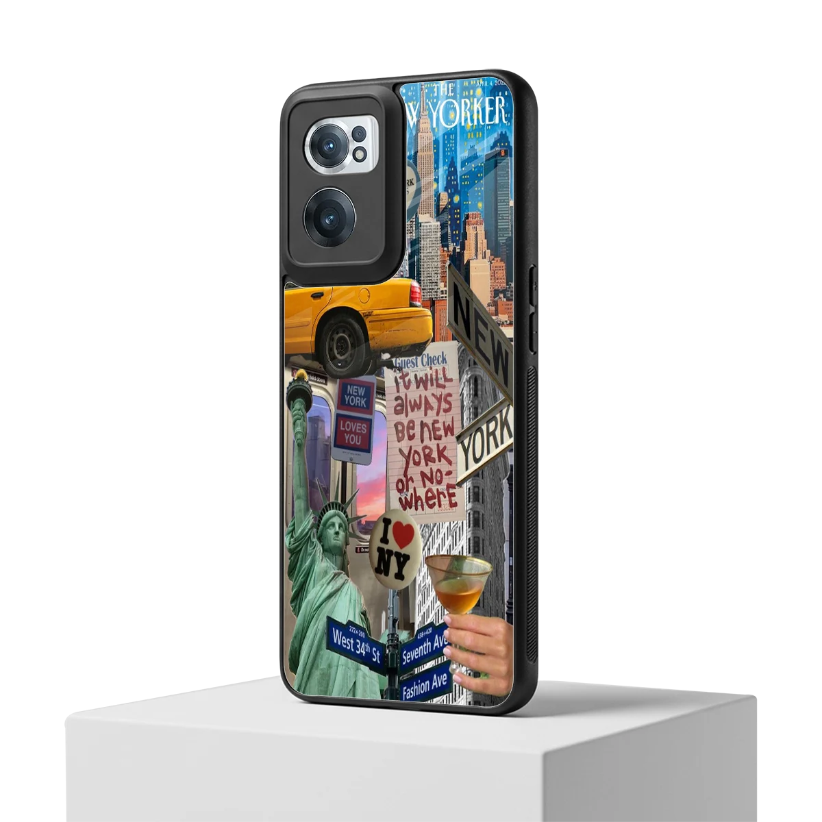 NY Forever oneplus nord ce 2 mobile cover | shockproof glass phone case