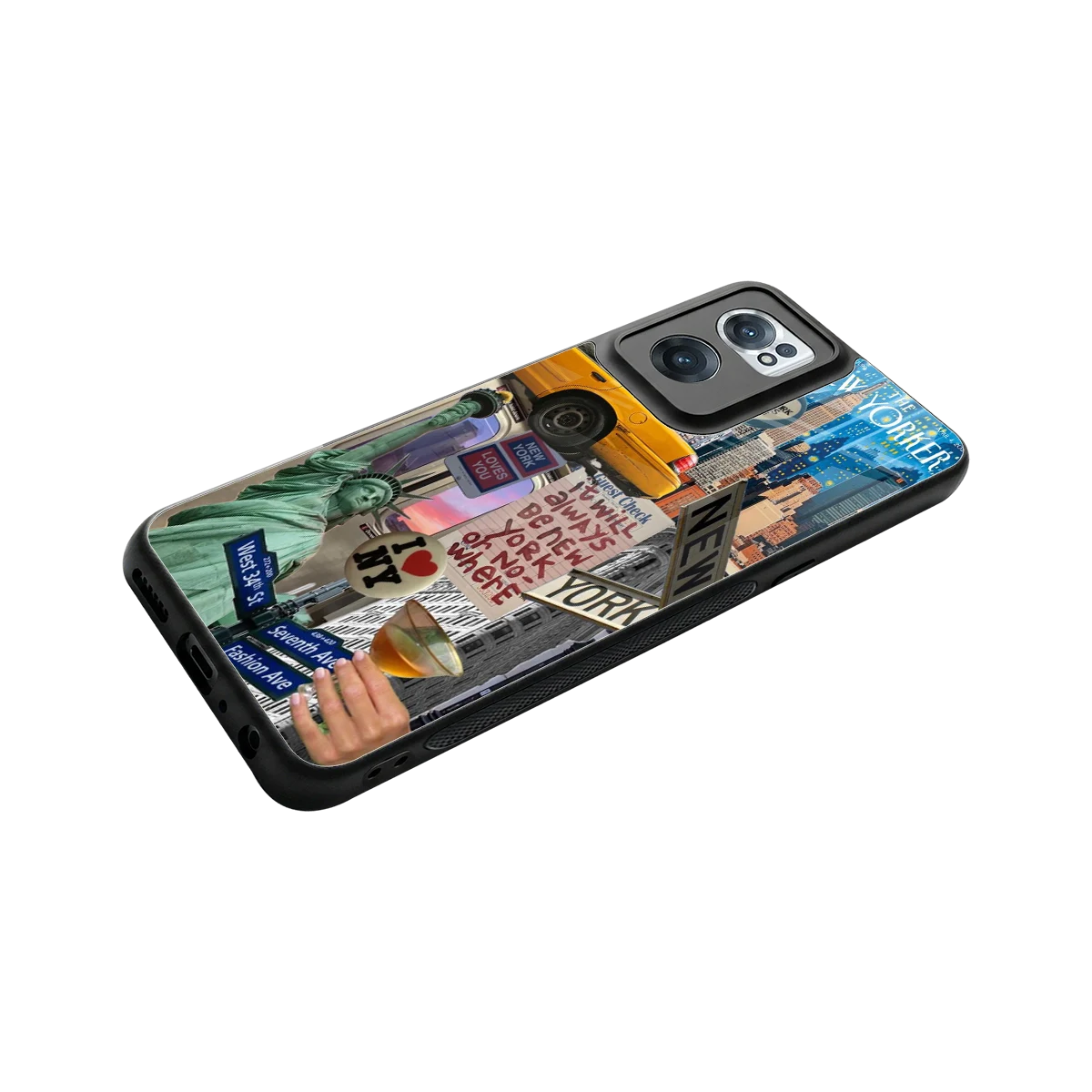 NY Forever stylish phone case for oneplus nord ce 2 | glossy glass and slim fit