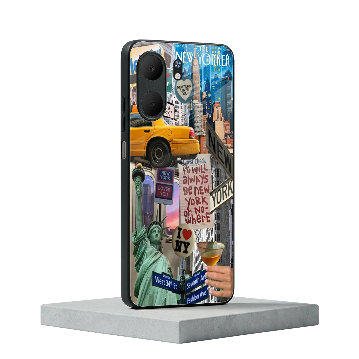 NY Forever oppo a5x 5g mobile cover | shockproof glass phone case