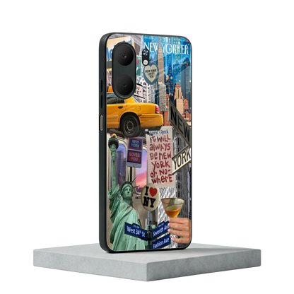 NY Forever oppo a5x 5g mobile cover | shockproof glass phone case