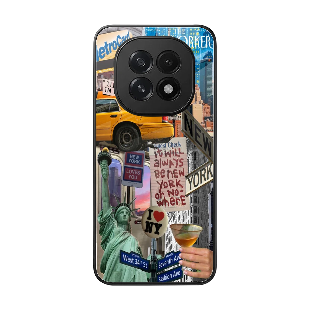 NY Forever back phone cover | glass case for oppo f29 5g