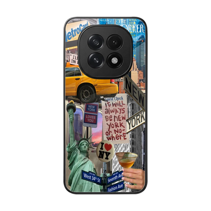 NY Forever back phone cover | glass case for oppo f29 5g